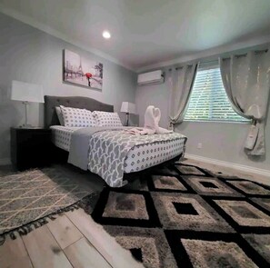 2 habitaciones, tabla de planchar con plancha y wifi gratis 