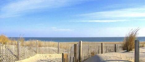 Beach nearby, sun-loungers