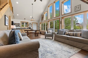 Smart TV, fireplace, books - Door County Waterfront Cottage on Sawyer Harbor | 3BR/2BA | Sleeps 10 (Sturgeon Bay)