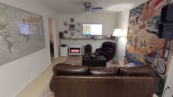 Smart TV, video games, DVD player, books