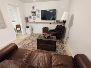 Smart TV, video games, DVD player, books