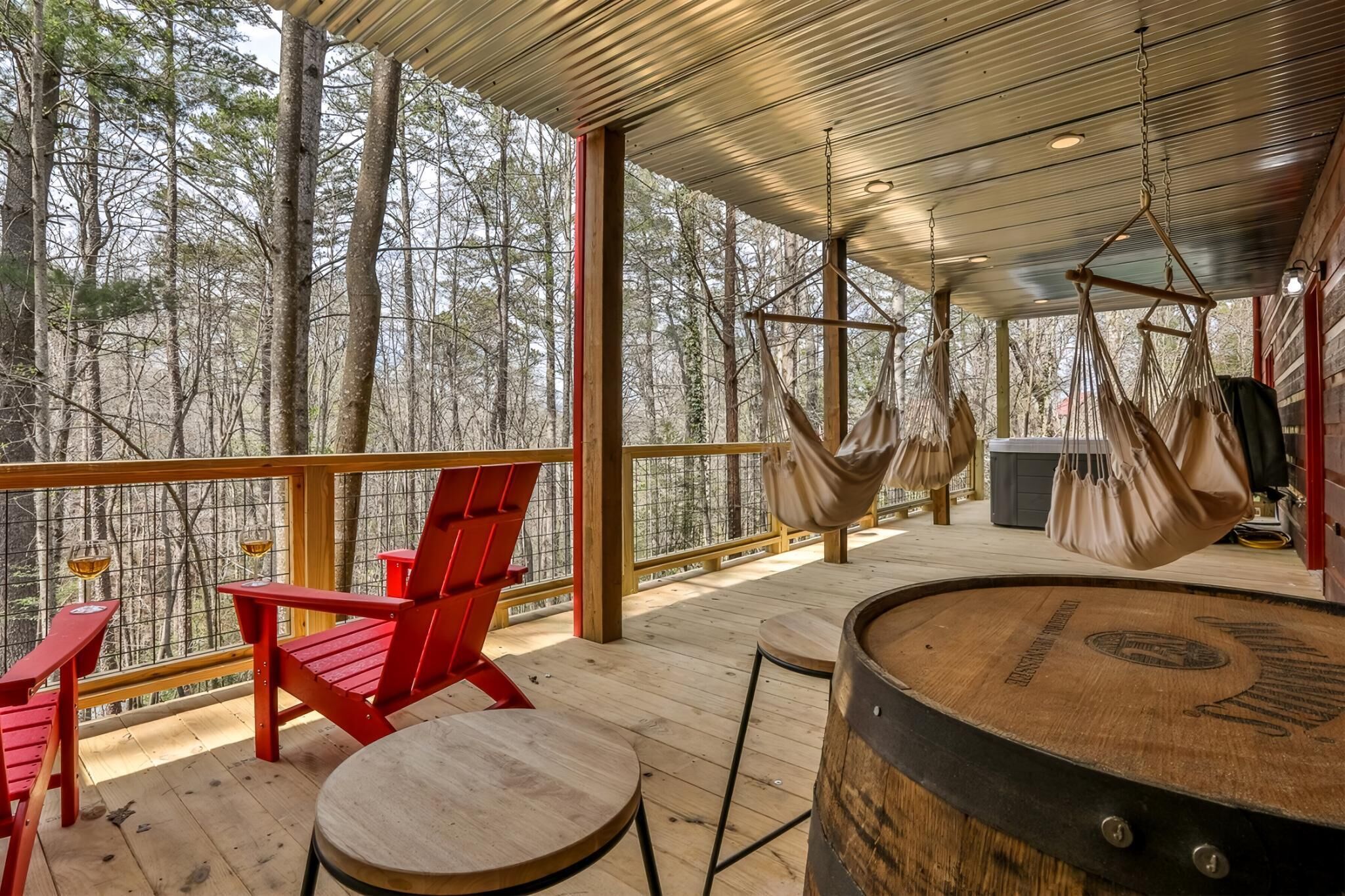 屋外ダイニングエリア