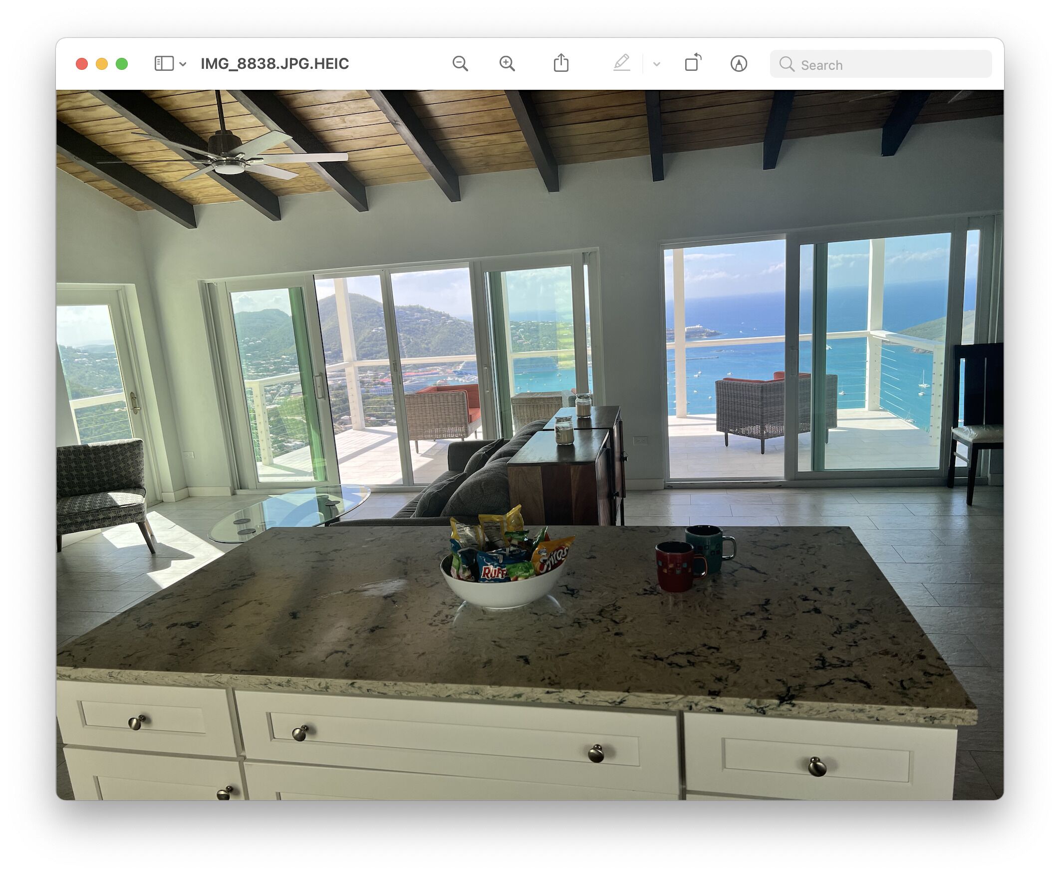 Utsikt fra overnattingsstedet
