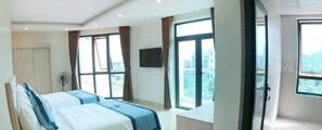 Deluxe-Vierbettzimmer, Strandblick