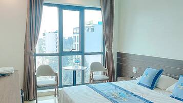 Deluxe Double Room, City View | Minibar, desk, free WiFi, bed sheets