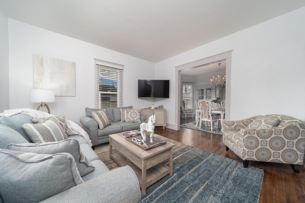 Living room - queen size hide-a-bed sofa