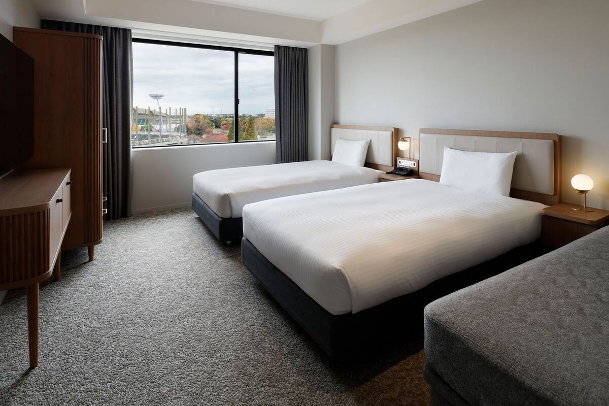 Suite, Bebas Asap Rokok, dapur (2 beds + extra, washing machine) | Brankas, tirai kedap cahaya, kedap suara, dan seprai linen