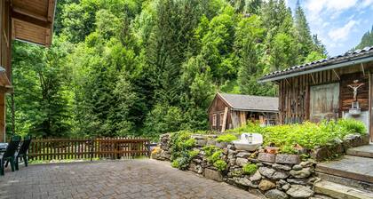 Maison tranquille avec grande terrasse et bain