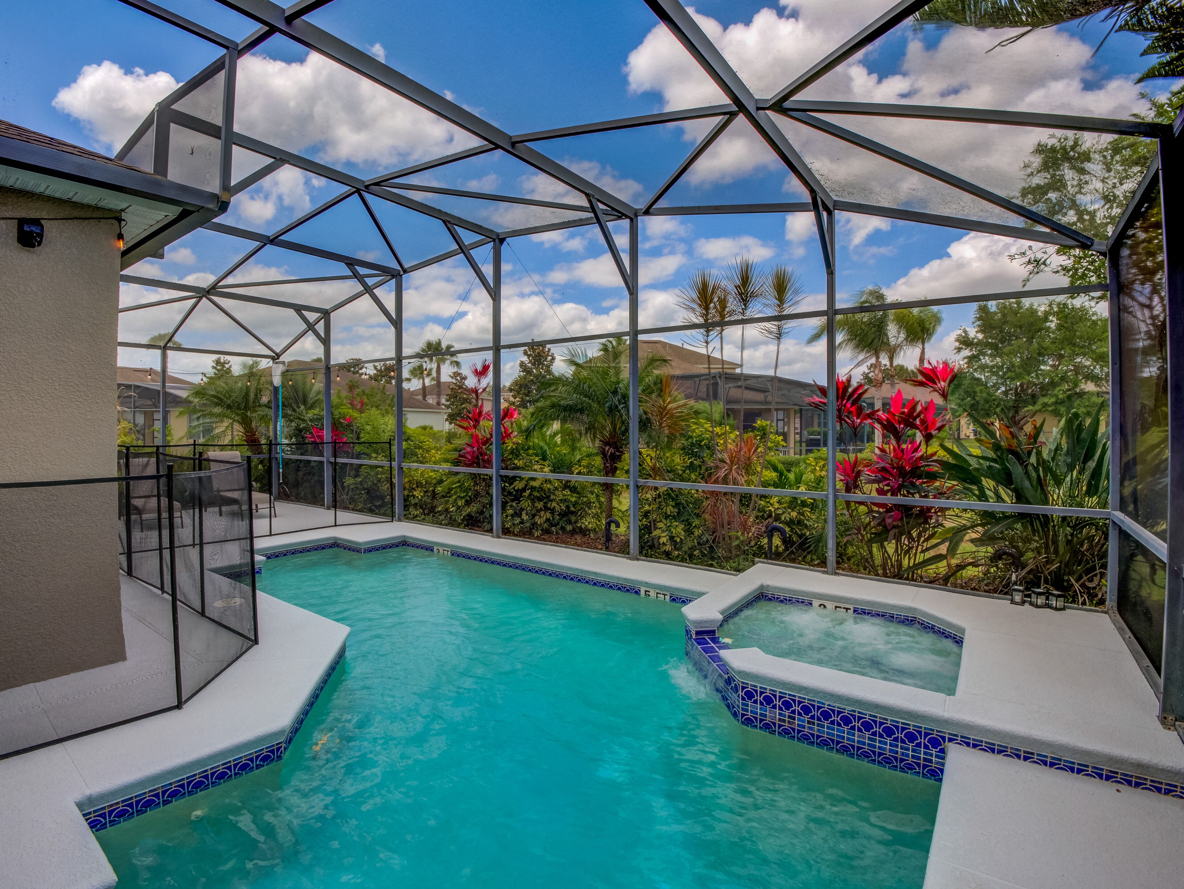 Piscina externa, piscina aquecida