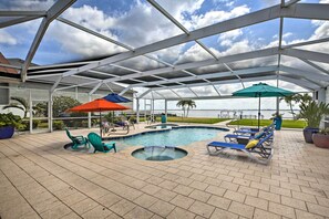 A heated pool