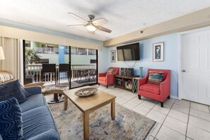 TV, DVD player - Harbour Place 106 | Beach Access | Pools | My Beach Getaways (Orange Beach)