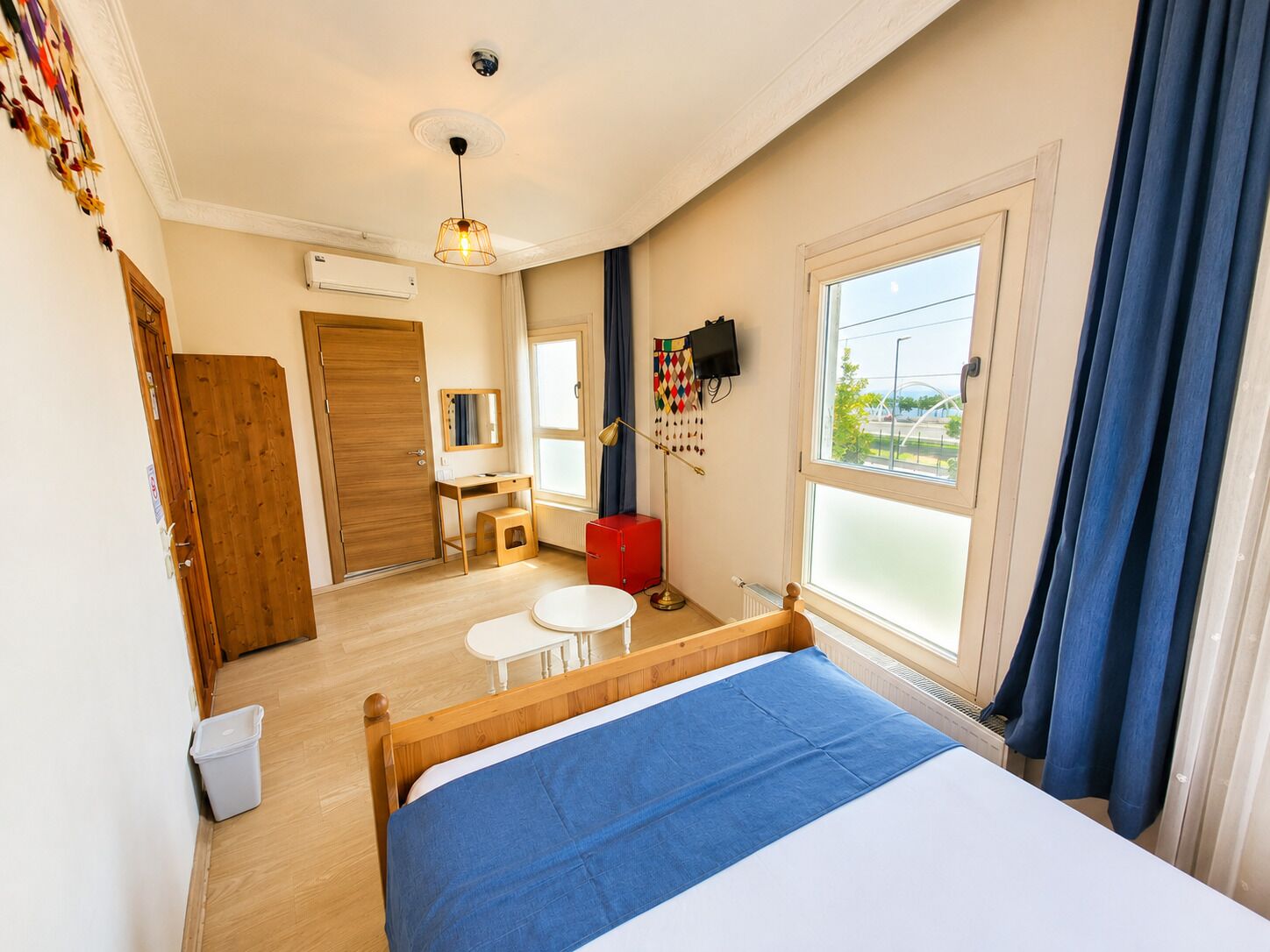 Habitación doble panorámica, vista al mar | Minibar, wifi gratis y ropa de cama 
