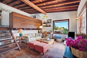 TV - Holiday Home 'Finca Los Tableros' with Sea View, Garden, Terrace & Highspeed Wi-Fi (Hermigua)