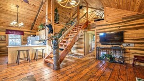 Télévision, cheminée