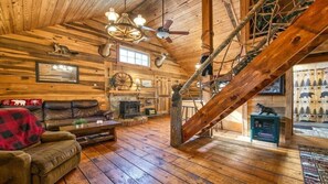 Télévision, cheminée