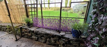 Comfortable character cottage with small garden on smallholding.  Pets welcome.