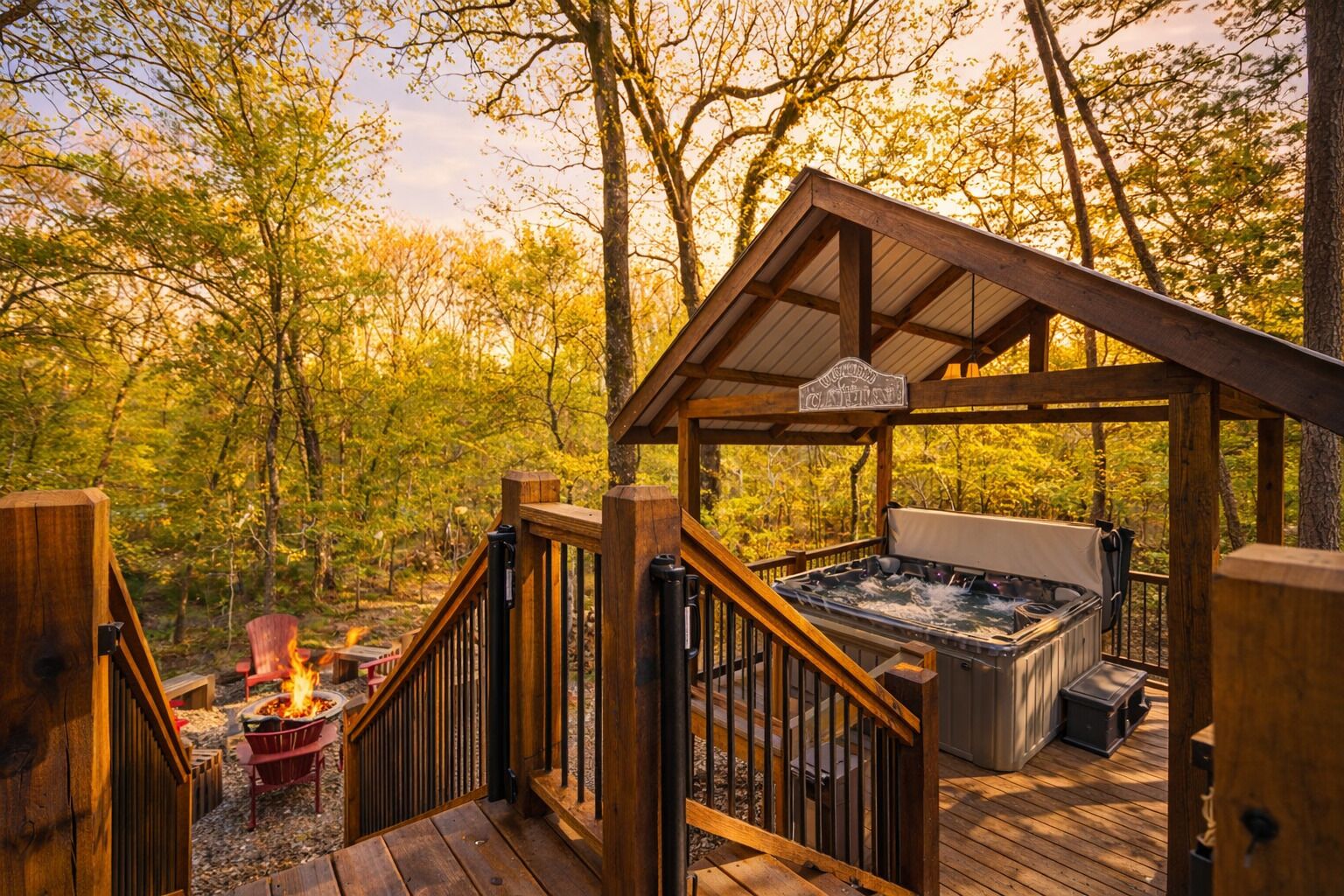 Tina de hidromasaje al aire libre