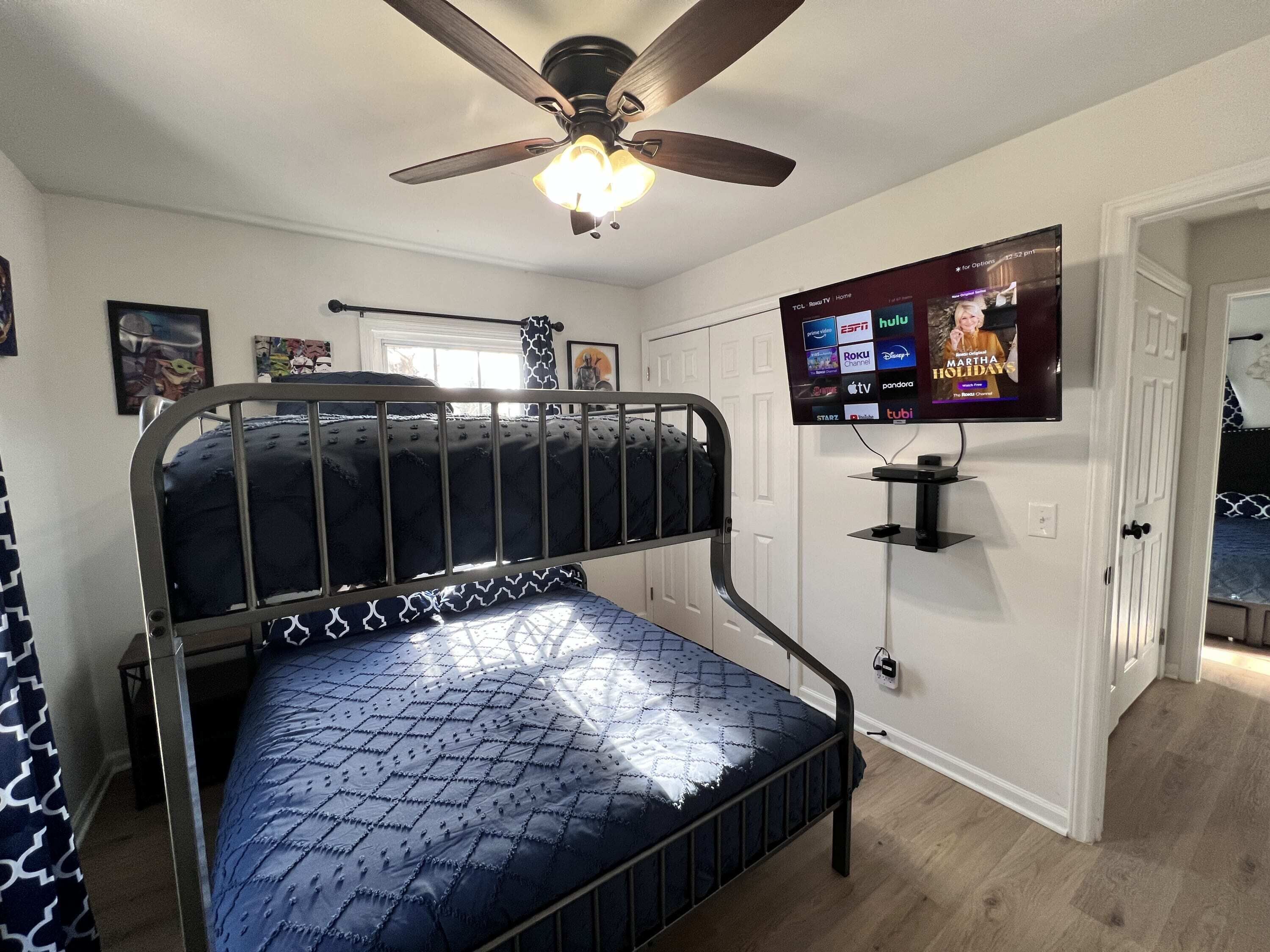 2 soveværelser, strygejern/strygebræt, weekendseng, Wi-Fi