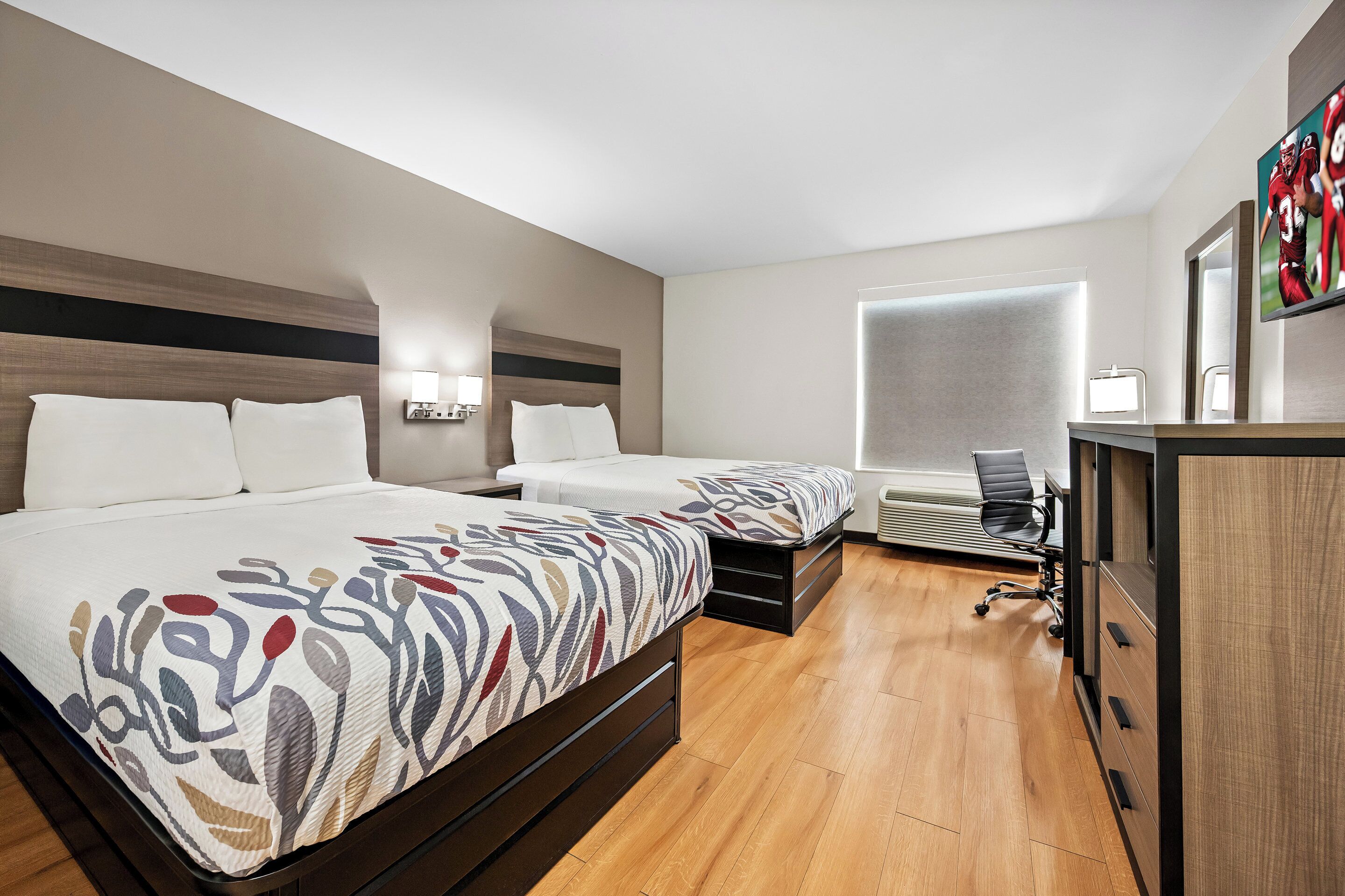 Down comforters, desk, iron/ironing board, free WiFi