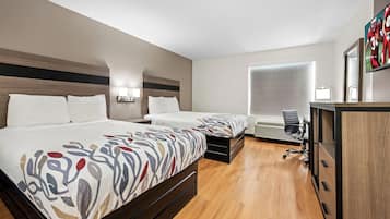 Down comforters, desk, iron/ironing board, free WiFi