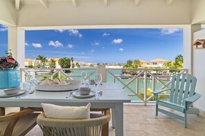 Outdoor dining - Caribbean Lofts 14 - Waterfront (Kralendijk)
