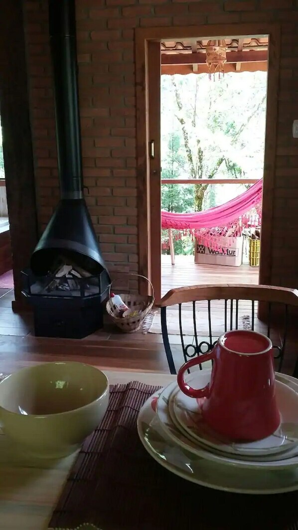 屋外ダイニングエリア