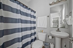 Een douche, een haardroger