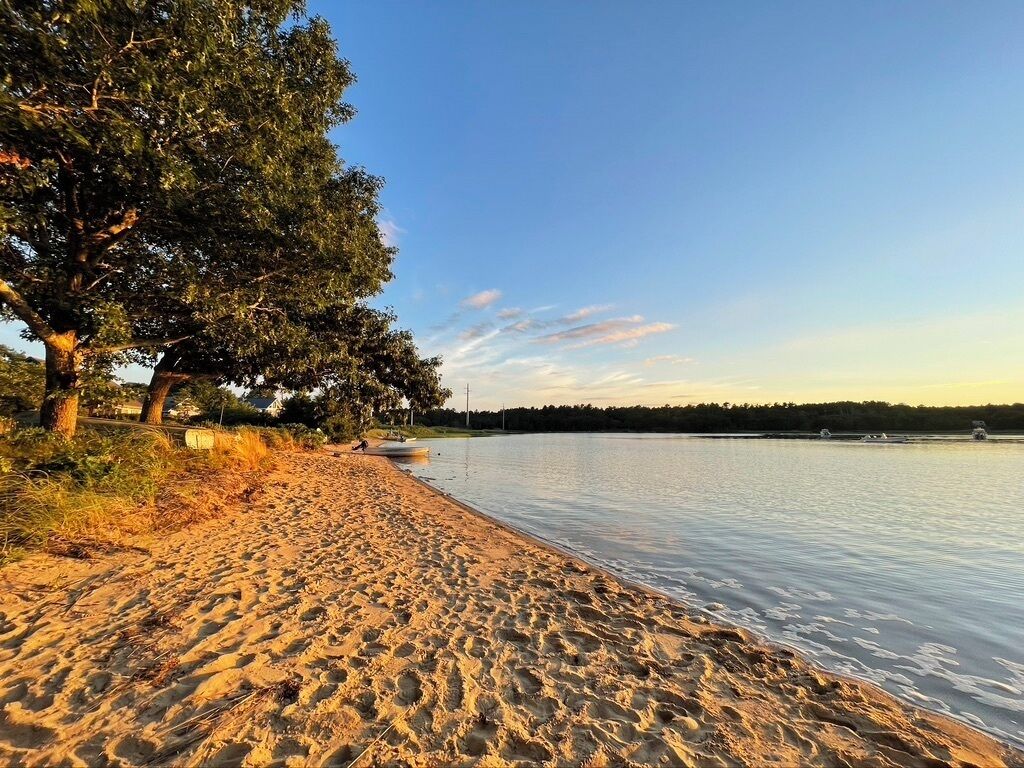 Plage à proximité, chaises longues, serviettes de plage