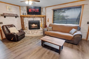 TV connectée, cheminée, Netflix, services de streaming