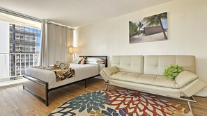 Desk, iron/ironing board, free WiFi, bed sheets