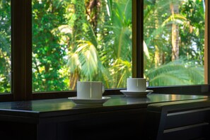 Blick von der Unterkunft