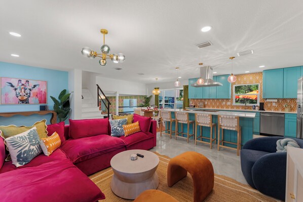 Smart TV, foosball, table tennis