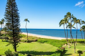 Plage, chaises longues, serviettes de plage