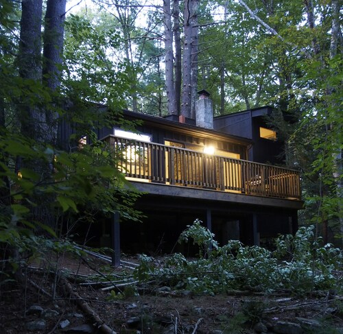 Beautiful stream side cottage in the woods