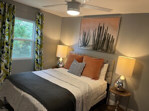 2 bedrooms, desk, iron/ironing board, free WiFi