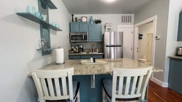 Parkside Cottage 175 East E | Private kitchen | Fridge, microwave, stovetop, coffee/tea maker