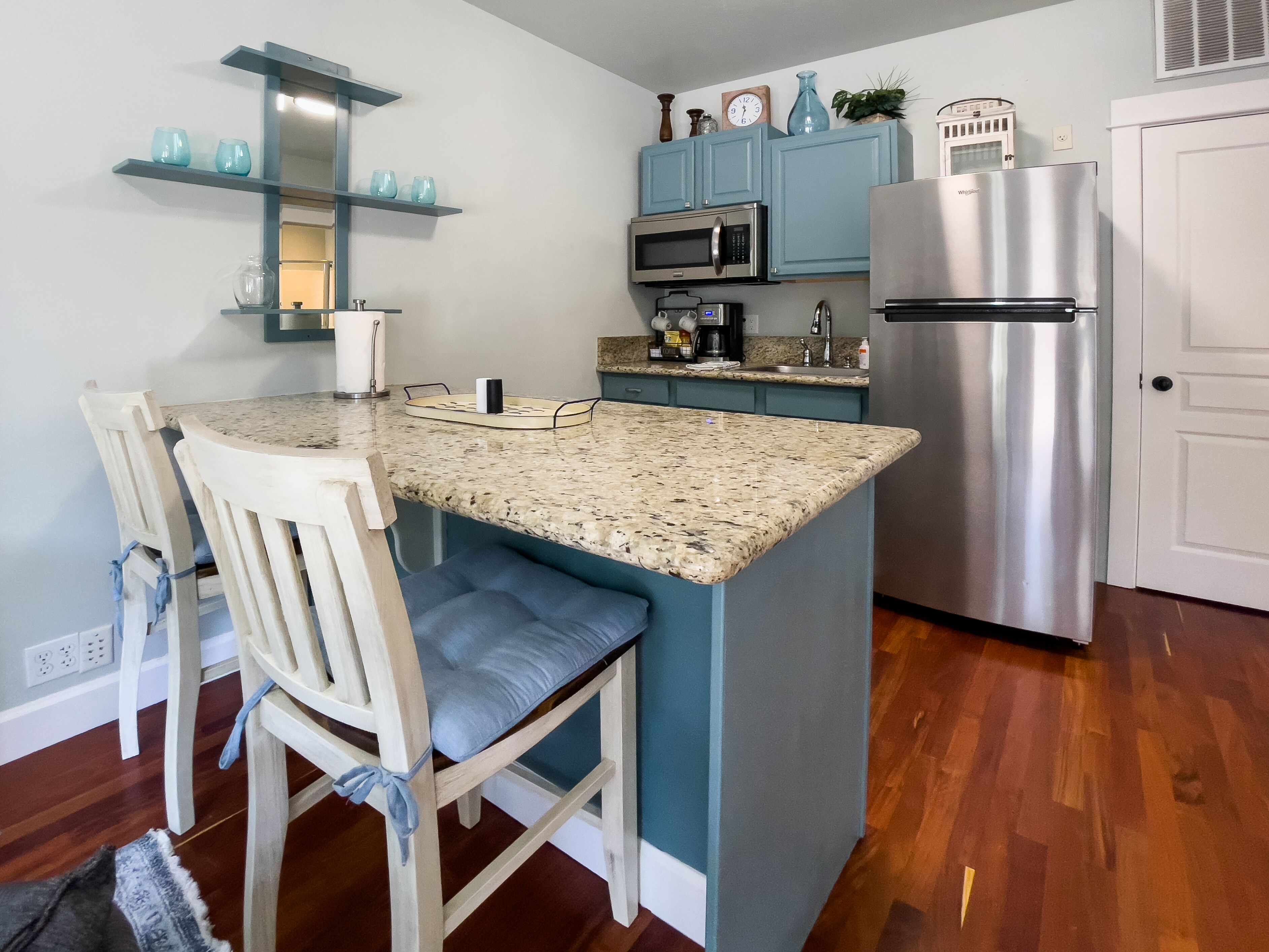 Parkside Cottage 175 East E | Private kitchen | Fridge, microwave, stovetop, coffee/tea maker