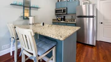 Parkside Cottage 175 East E | Private kitchen | Fridge, microwave, stovetop, coffee/tea maker