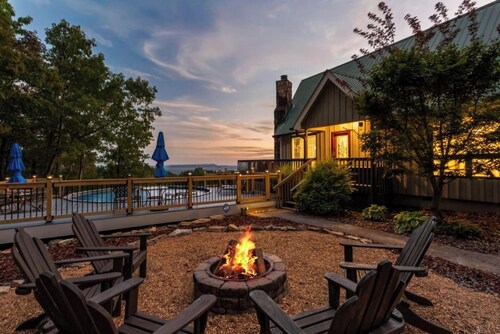 Scenic A-Frame | Pool, Hot Tub & Panoramic Views