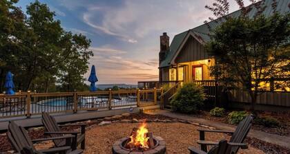 Scenic A-Frame | Pool, Hot Tub & Panoramic Views