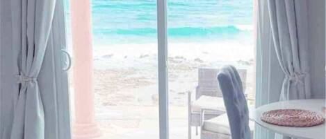 Vue sur la plage/lâocĂ©an