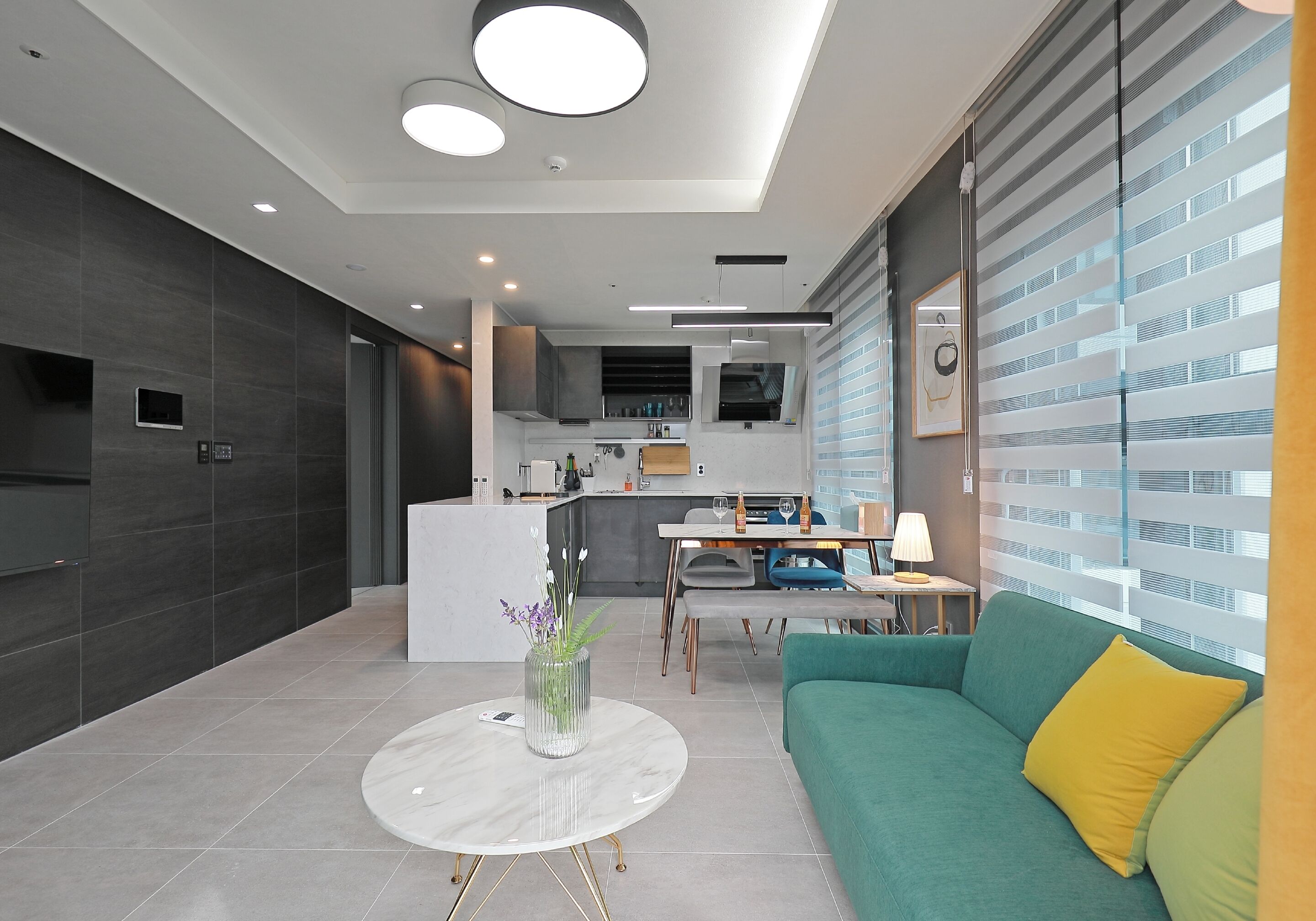 Junior Suite | Living area | 65-inch TV with digital channels