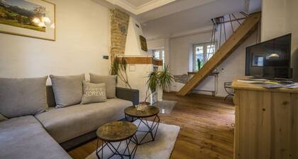 Vacation apartment, 100sqm, 2 bedrooms, fireplace, terrace, sauna and garden