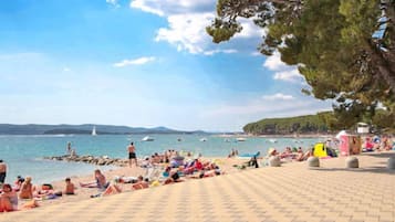 Vlak bij het strand