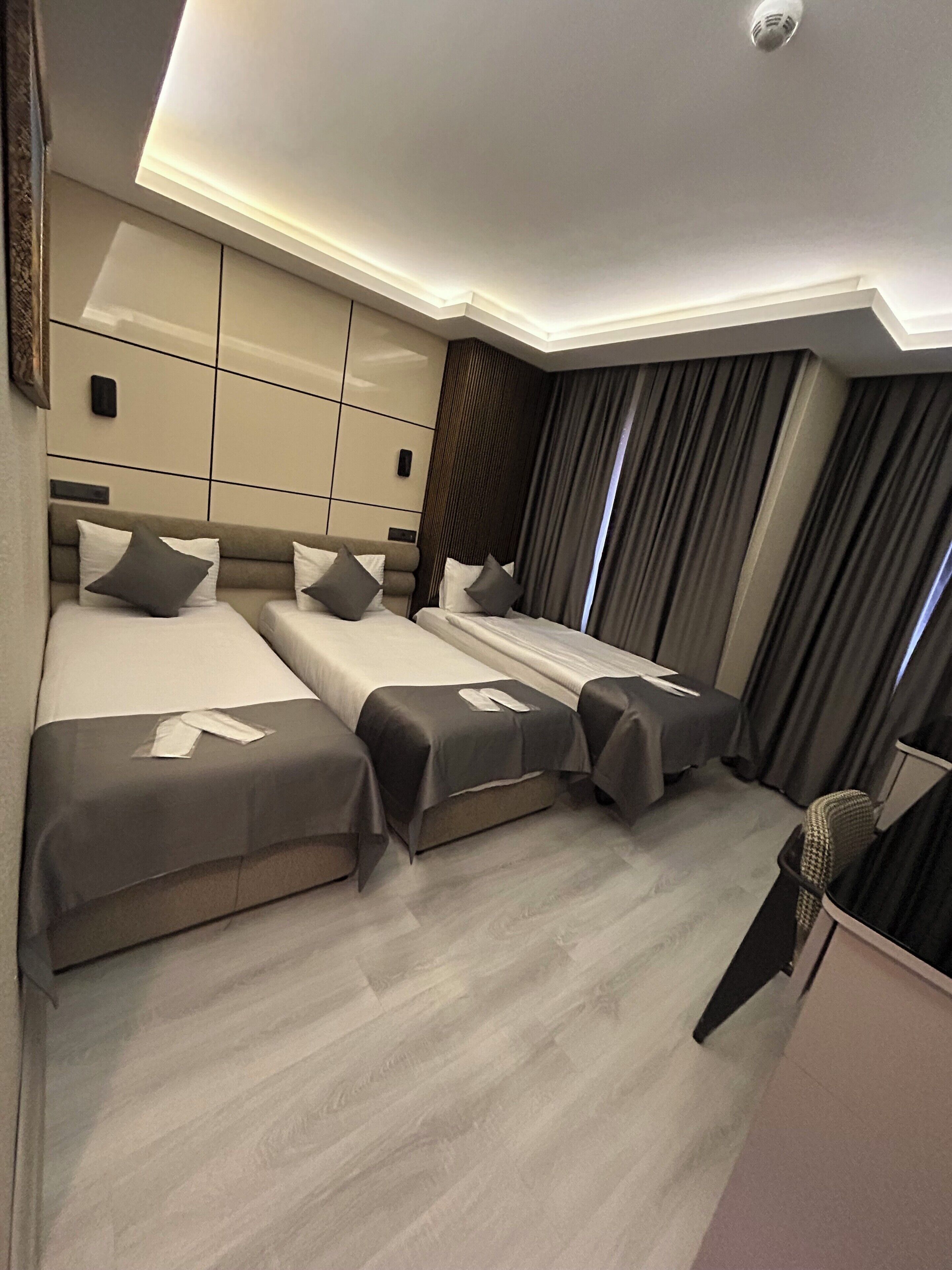 Chambre Triple Standard, 3 lits une place, vue ville | Literie de qualité supérieure, minibar, coffres-forts dans les chambres