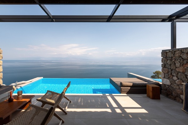 Premium Suite, 1 Bedroom, Private Pool, Sea View | Terrace/patio