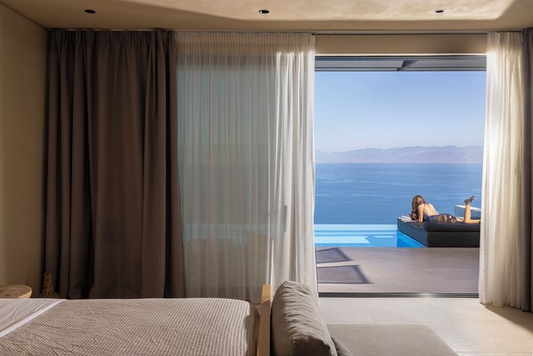 Premium Suite, 1 Bedroom, Private Pool, Sea View | Terrace/patio