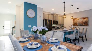 Family Townhome, 4 Bedrooms | Living area | 60-inch Smart TV with cable channels, Netflix, Hulu