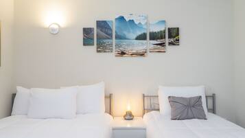 Apartemen Keluarga, 2 kamar tidur | 2 kamar tidur, brankas, dan didekorasi berbeda-beda