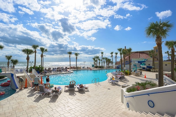 Indoor pool, outdoor pool